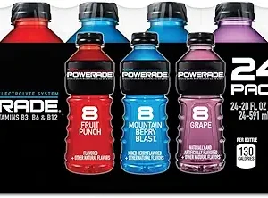 Powerade Sports Drink Variety Pack | 20 Oz bottles | 24 ct