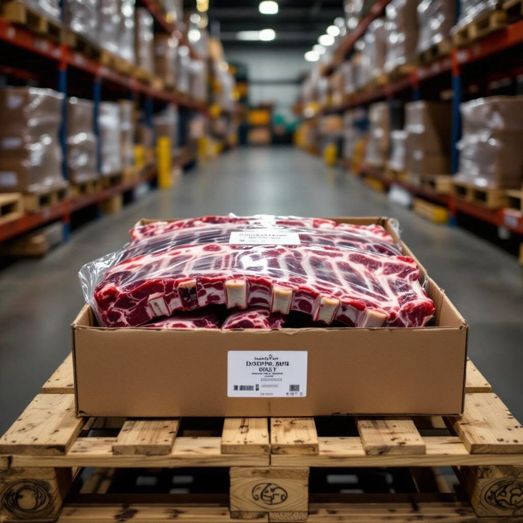 ram ribs packed in a carton